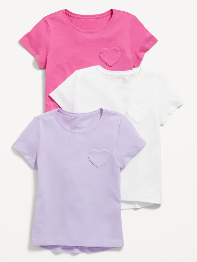 Old Navy Softest Short-Sleeve T-Shirt Variety 3-Pack For Girls 5 Old Navy Softest Short-Sleeve T-Shirt Variety 3-Pack For Girls - Image 5