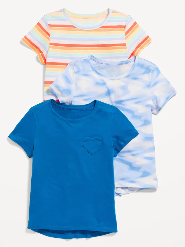 Old Navy Softest Short-Sleeve T-Shirt Variety 3-Pack For Girls 2 Old Navy Softest Short-Sleeve T-Shirt Variety 3-Pack For Girls - Image 2