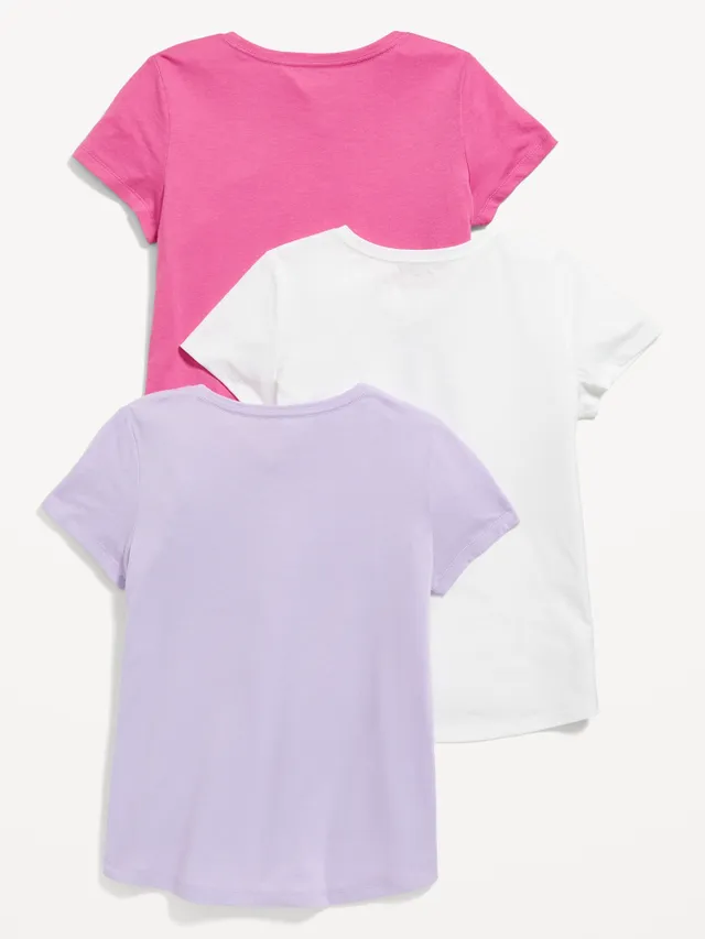 Old Navy Softest Short-Sleeve T-Shirt Variety 3-Pack For Girls 6 Old Navy Softest Short-Sleeve T-Shirt Variety 3-Pack For Girls - Image 6