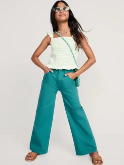 Old Navy High-Waisted Pop-Color Baggy Wide-Leg Jeans For Girls -Apinxe Style https3A2F2Foldnavy.gapcanada.ca2Fwebcontent2F00532F4612F5582Fcn53461558.jpg 640x