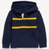 Old Navy Long-Sleeve Hooded Rugby Polo Shirt For Toddler Boys