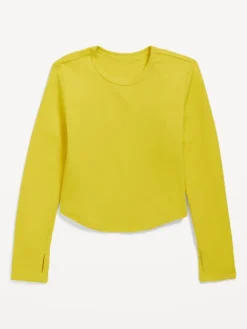 Old Navy UltraLite Long-Sleeve Rib-Knit T-Shirt For Girls -Apinxe Style https3A2F2Foldnavy.gapcanada.ca2Fwebcontent2F00532F4942F0872Fcn53494087.jpg 640x