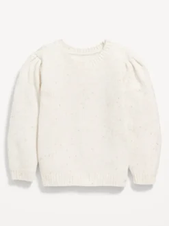 Old Navy Cozy Puff-Sleeve Sweater For Toddler Girls