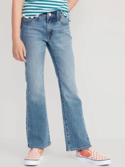 Old Navy Mid-Rise Built-In Tough Boot-Cut Jeans For Girls