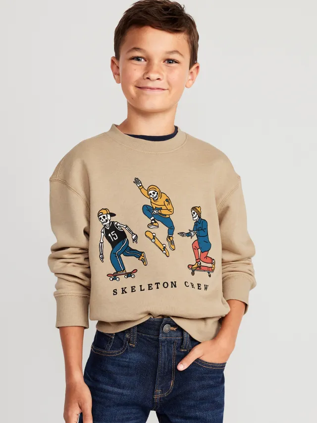 Old Navy Crew-Neck Graphic Sweatshirt For Boys 4 Old Navy Crew-Neck Graphic Sweatshirt For Boys - Image 4