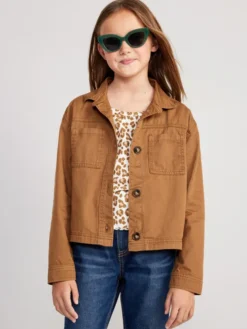 Old Navy Oversized Utility Shacket For Girls