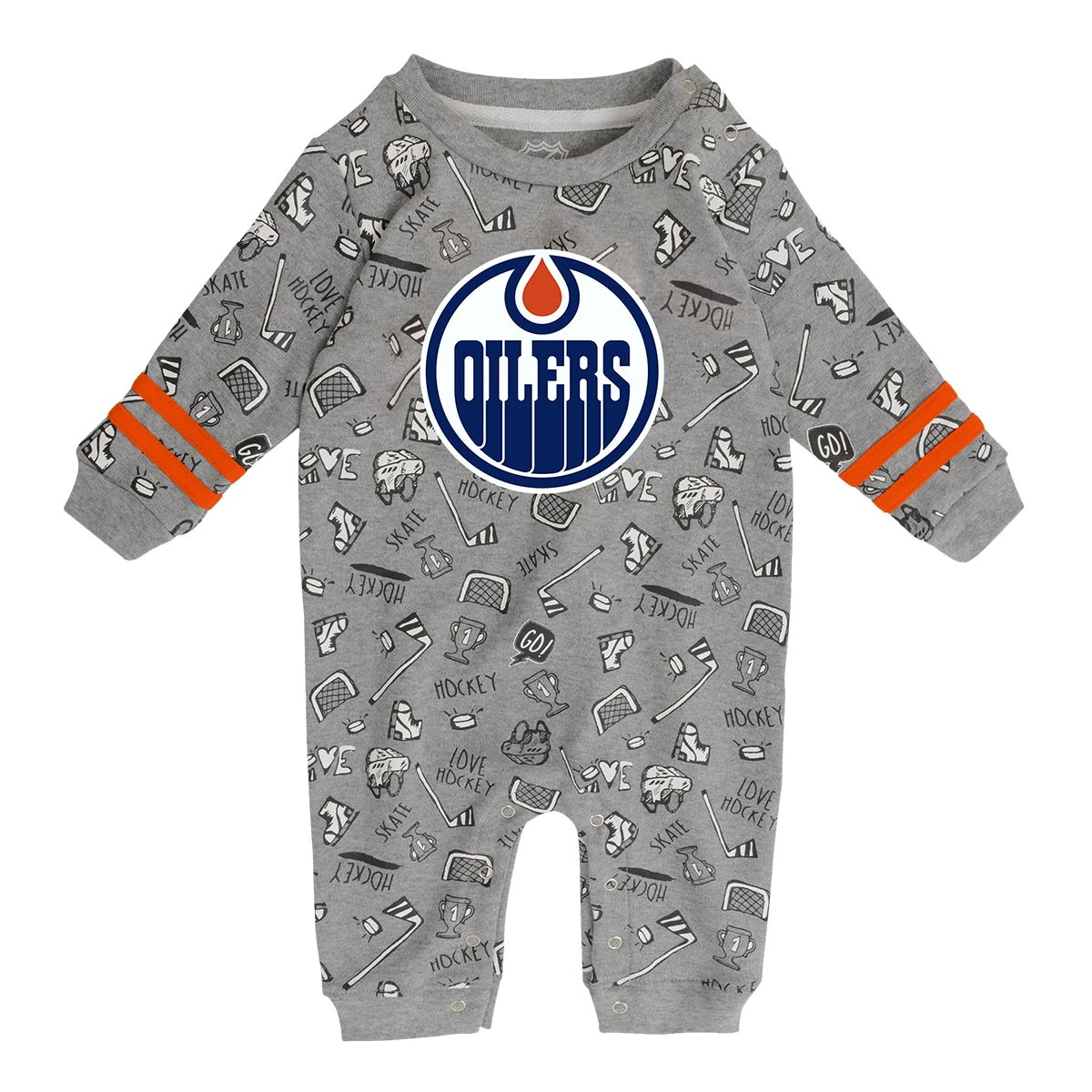 Outerstuff Infant Edmonton Oilers Gifted Coverall 1 Outerstuff Infant Edmonton Oilers Gifted Coverall