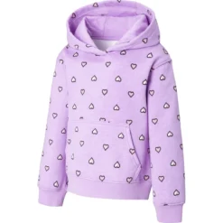 Ripzone Toddler Girls' 2-6 All Over Print Poppy Heart Hoodie