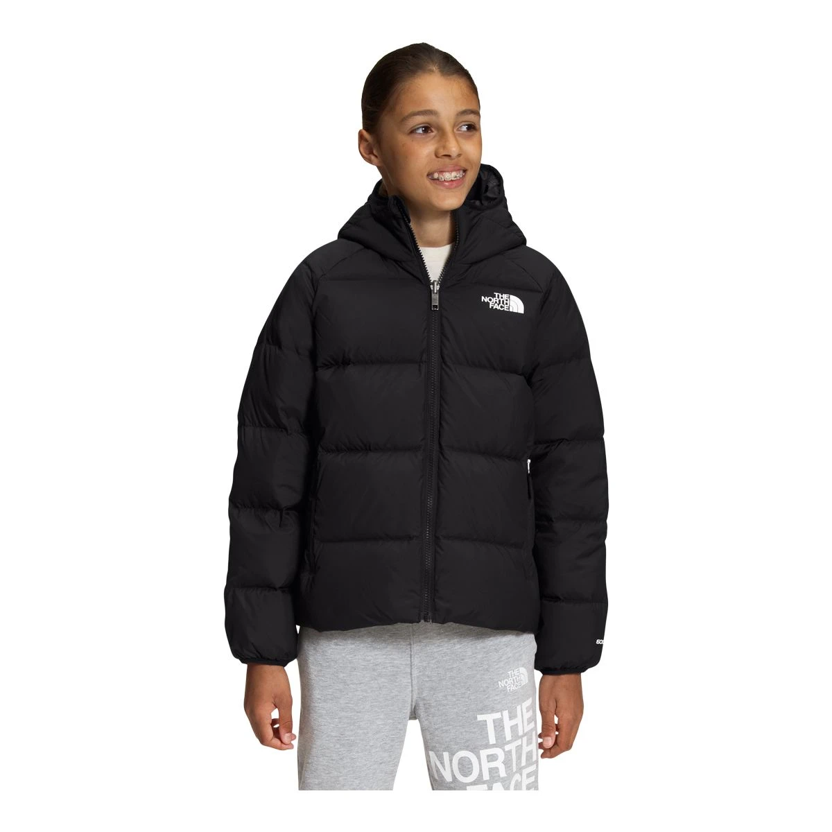The North Face Boys' Printed Down Reversible Insulated Jacket 1 The North Face Boys' Printed Down Reversible Insulated Jacket